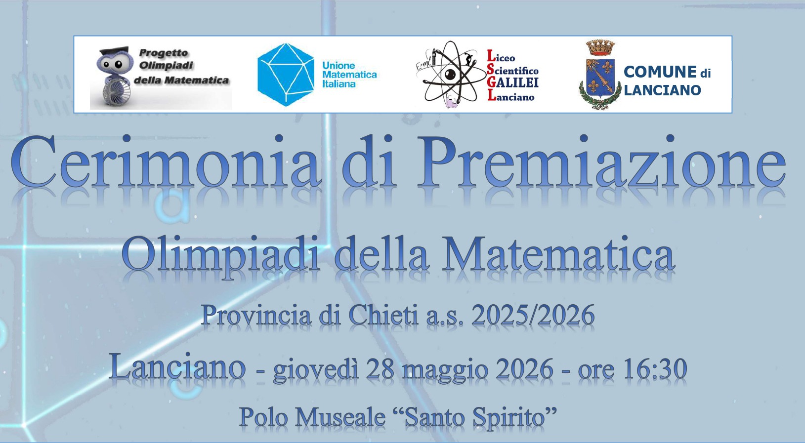 Cerimonia di Premiazione Olimpiadi della Matematica
